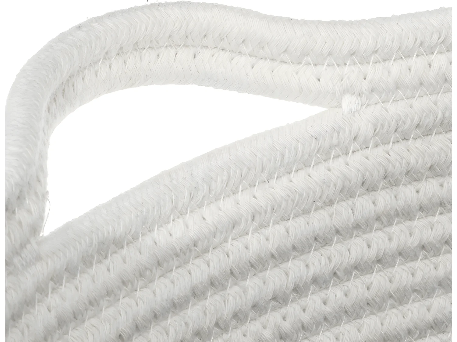 Boite de rangement en fils de coton tricolore 31 x 31 x 15 cm