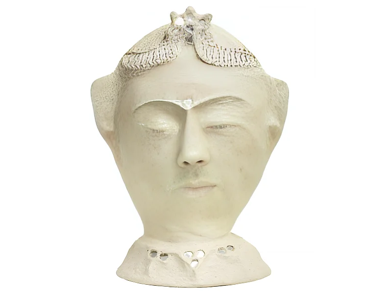 Sculpture buste femme en papier mâché Antoine