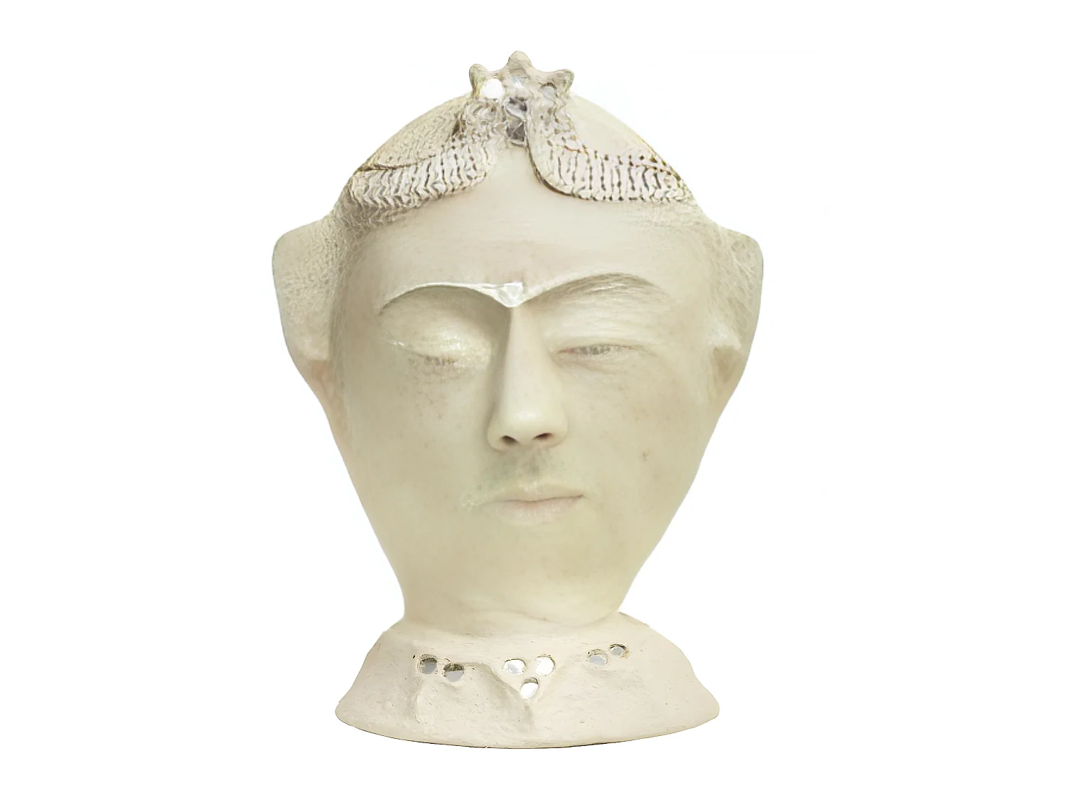 Sculpture buste femme en papier mâché Antoine