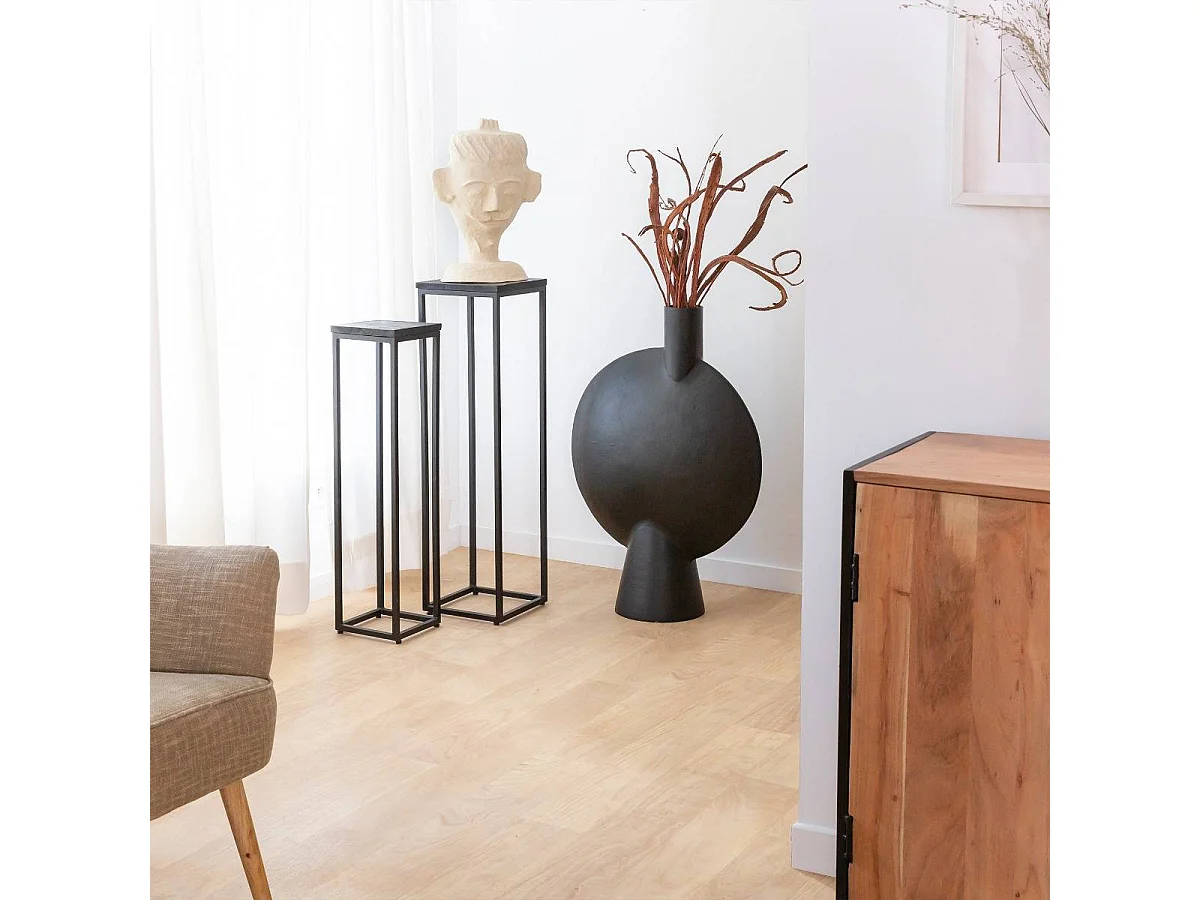 Sculpture buste homme en papier mâché Antoine