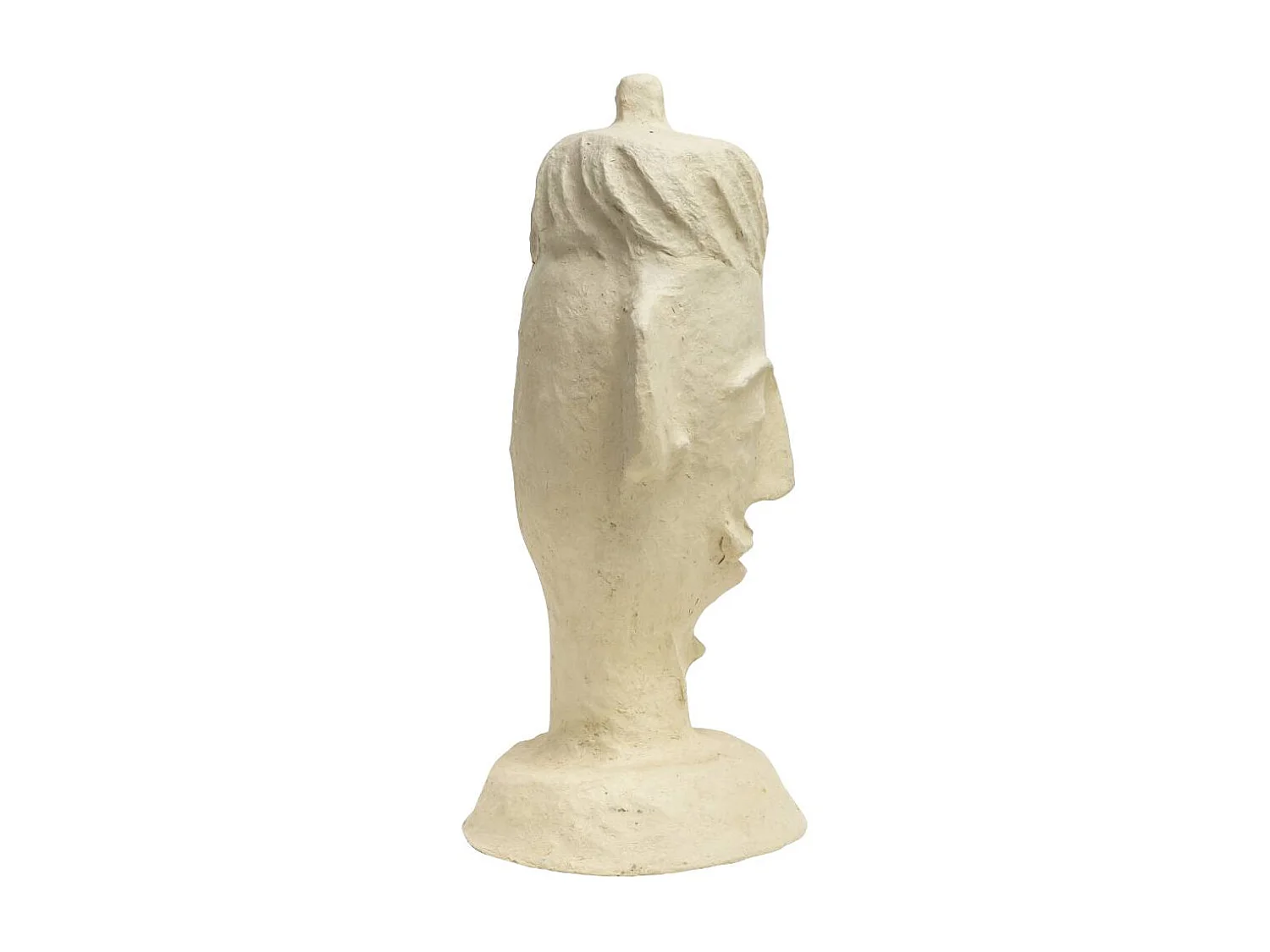 Sculpture buste homme en papier mâché Antoine