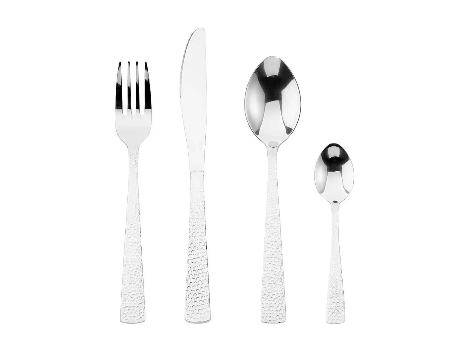 Ménagère Inox 24 Pièces "Doro" 23cm Argent