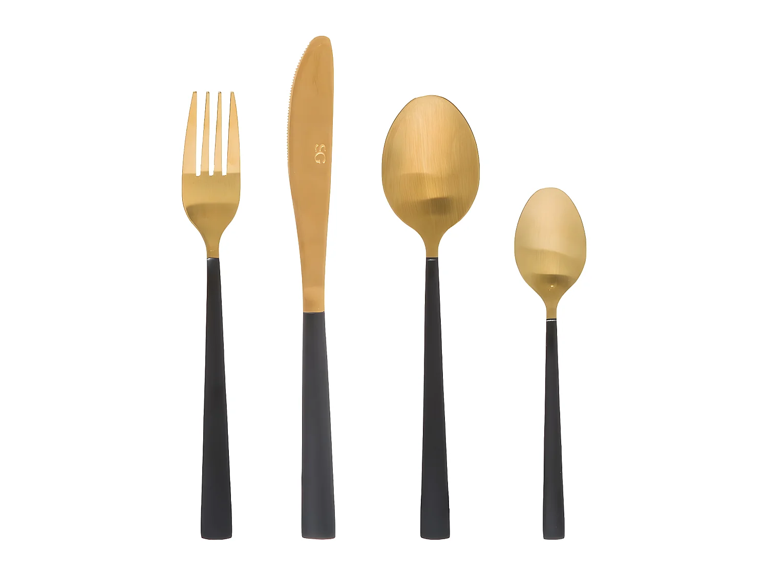 Ménagère 16 Pièces Inox "Jungle Électro" 27cm Or