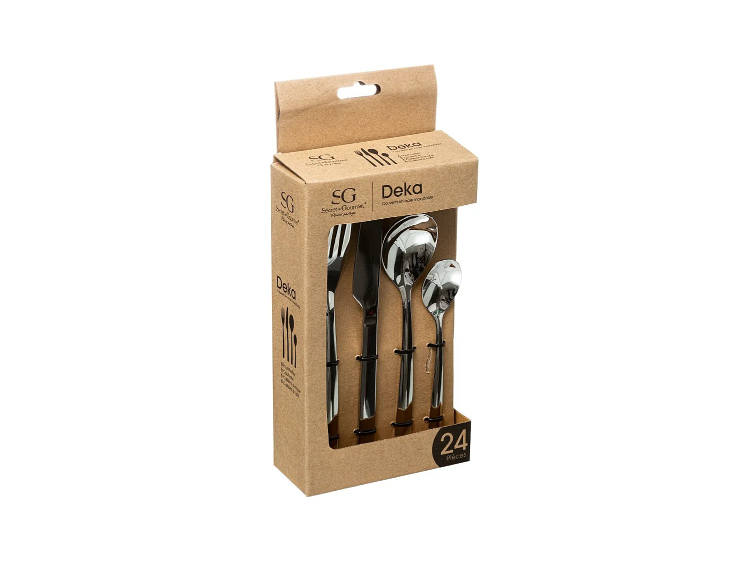 Ménagère 24 Pièces "Deka" 20cm Inox