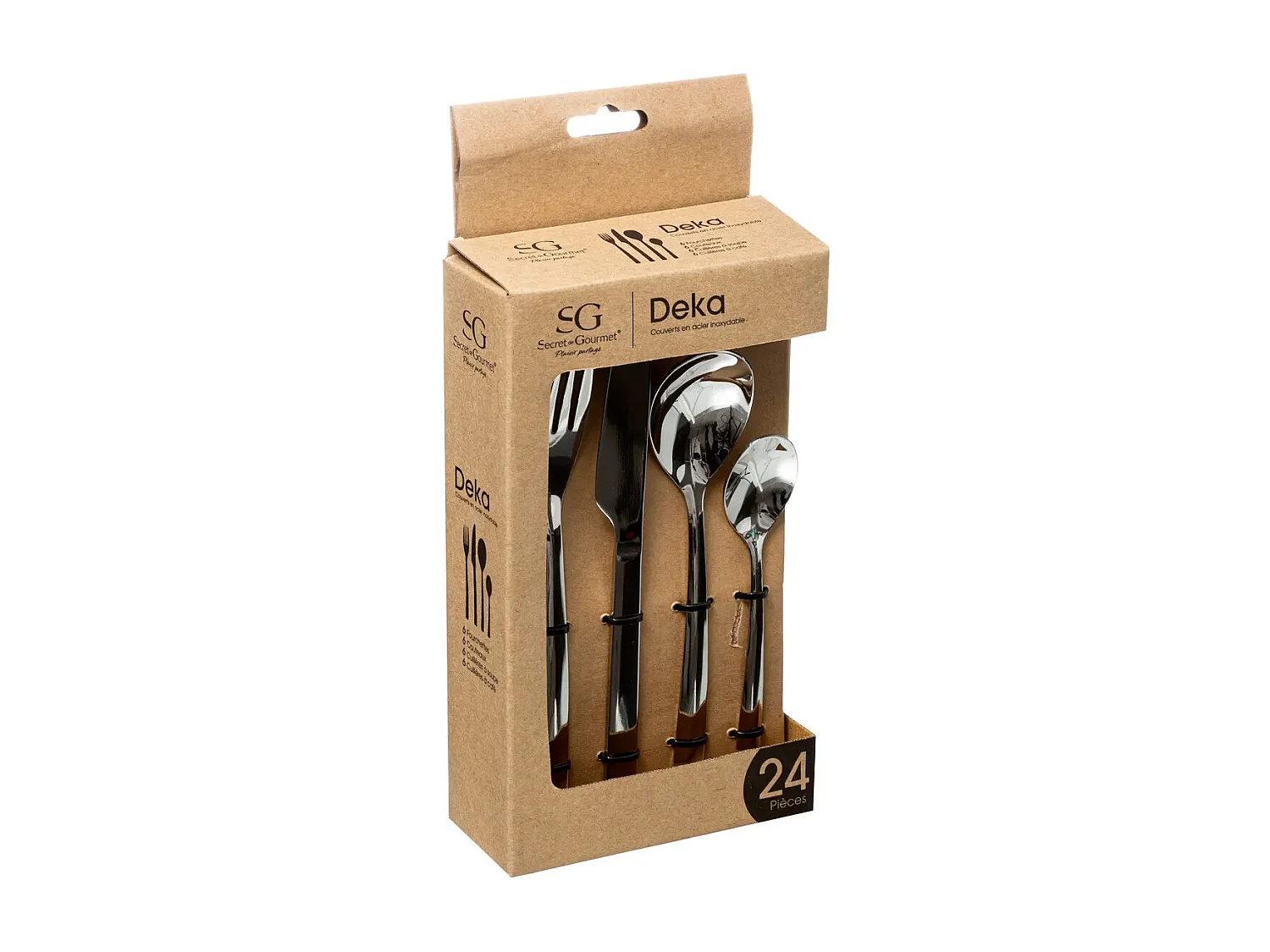 Ménagère 24 Pièces "Deka" 20cm Inox