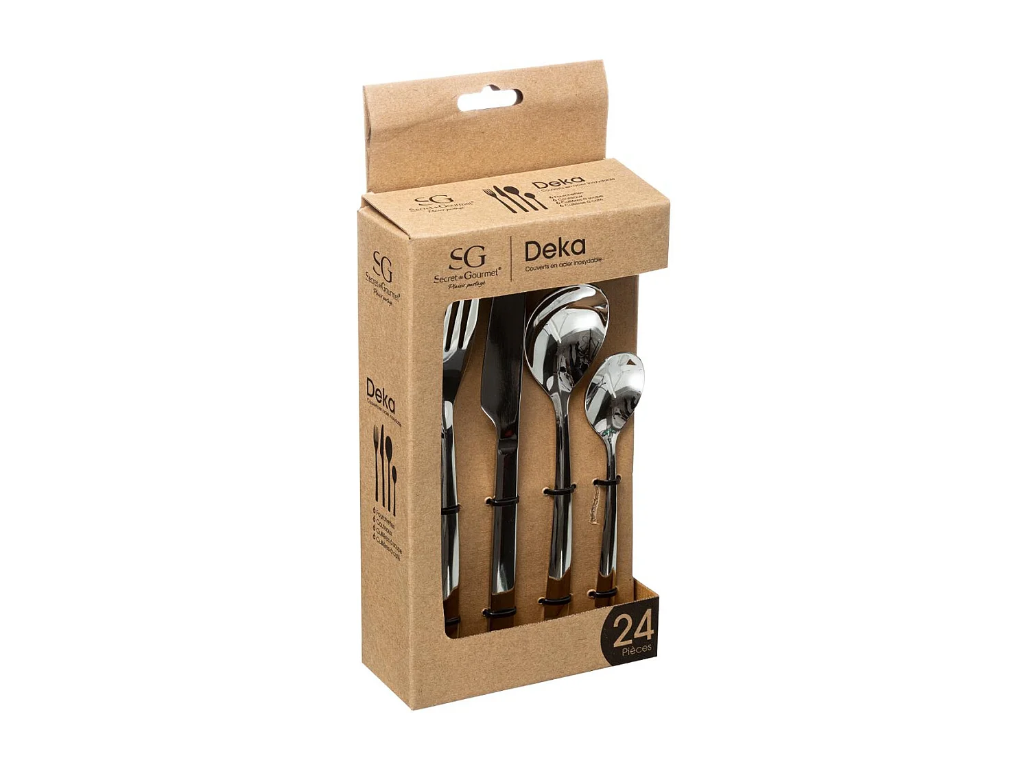 Ménagère 24 Pièces "Deka" 20cm Inox