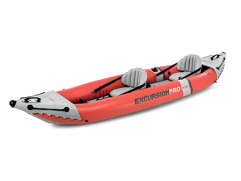 Kayak hinchable K2 Excursión Pro Intex 2 personas con remos naranja 46x94x384 cm