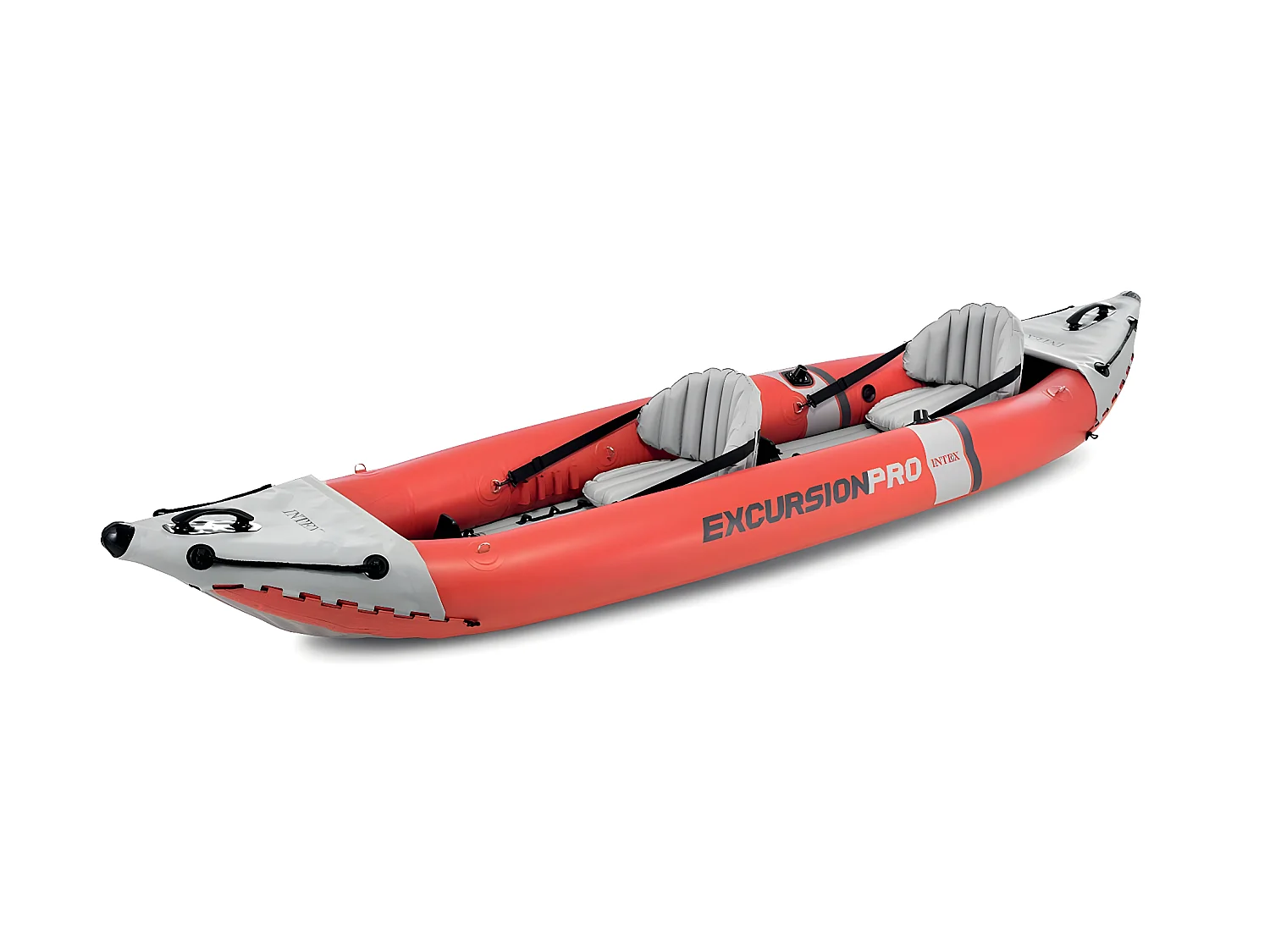Kayak hinchable K2 Excursión Pro Intex 2 personas con remos naranja 46x94x384 cm