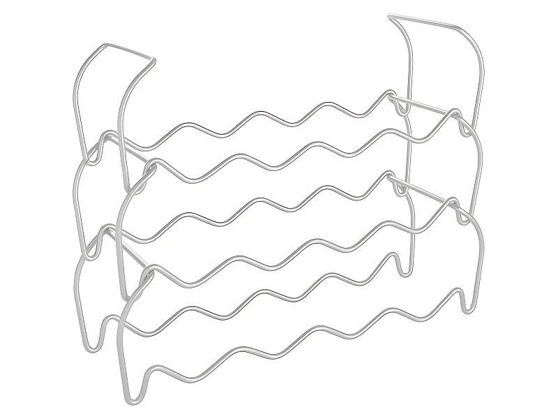 Portabottiglie impilabile 12 scomparti modulari in metaltext grigio Polytherm®
