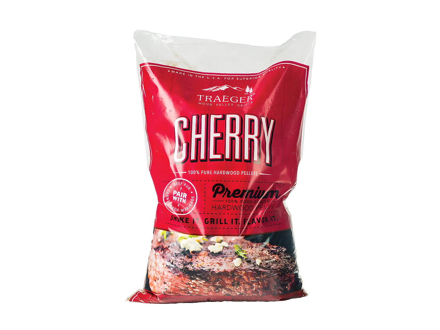 Sac à pellets CHERRY (Cerise) pour barbebcue TRAEGER