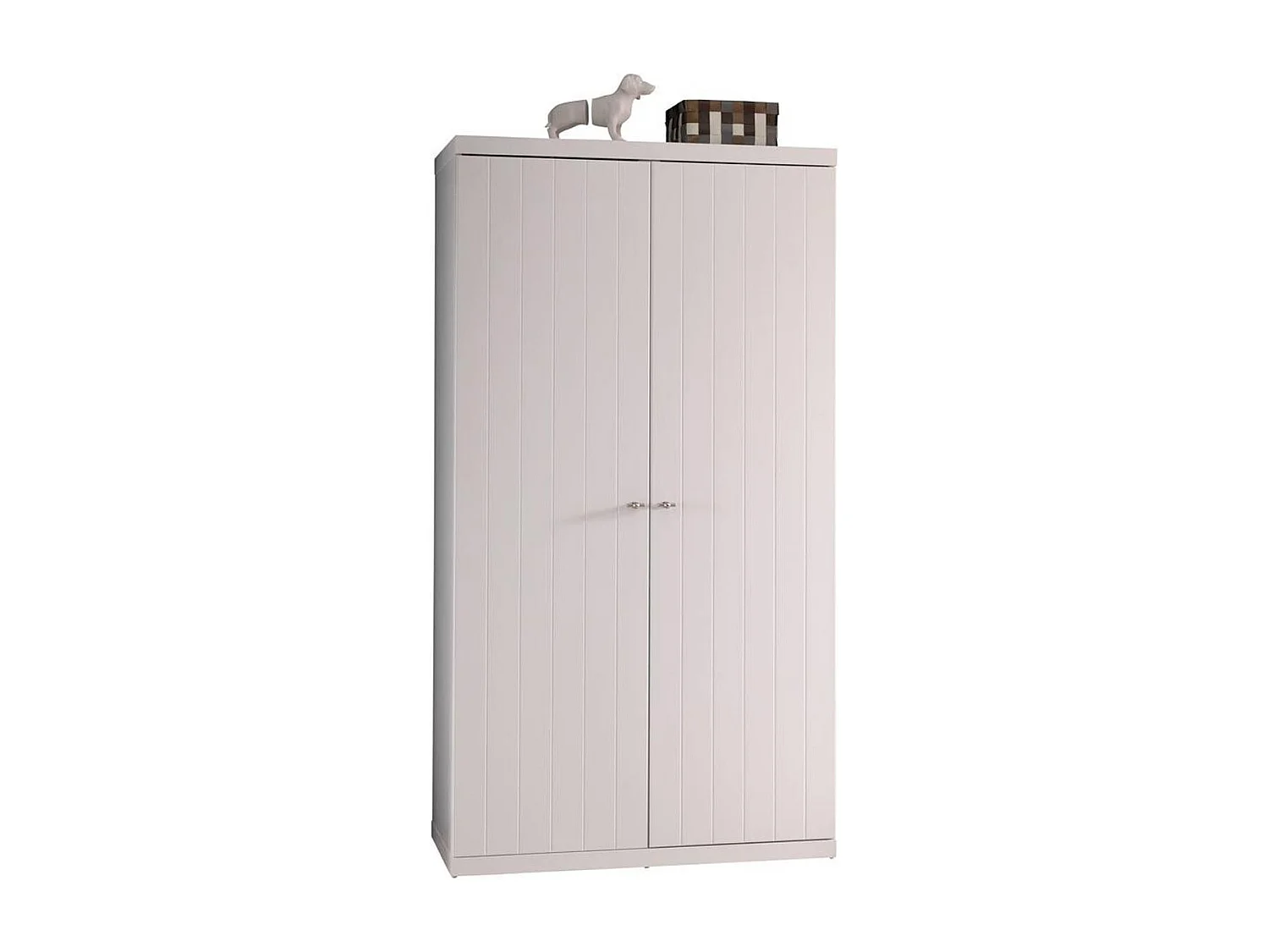 Armoire 2 Portes "Robin" 204cm Blanc