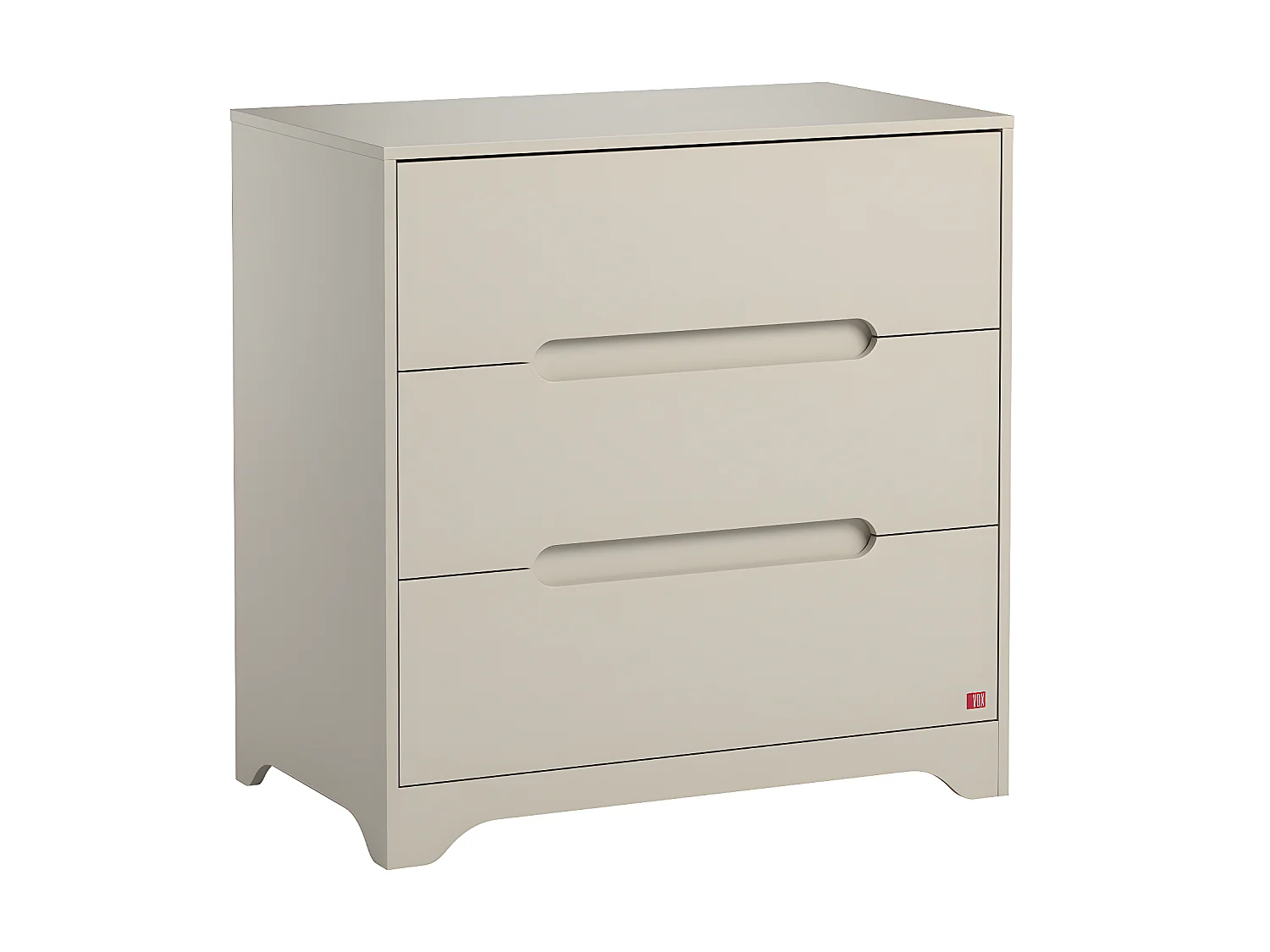 Commode 3 tiroirs Ova Beige