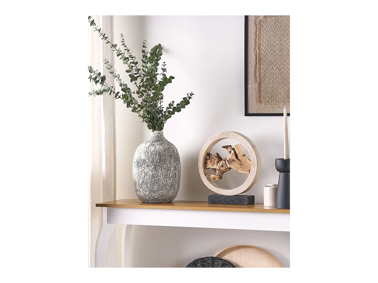 Vaso da fiori VIGO Ceramica 36 cm Grigio