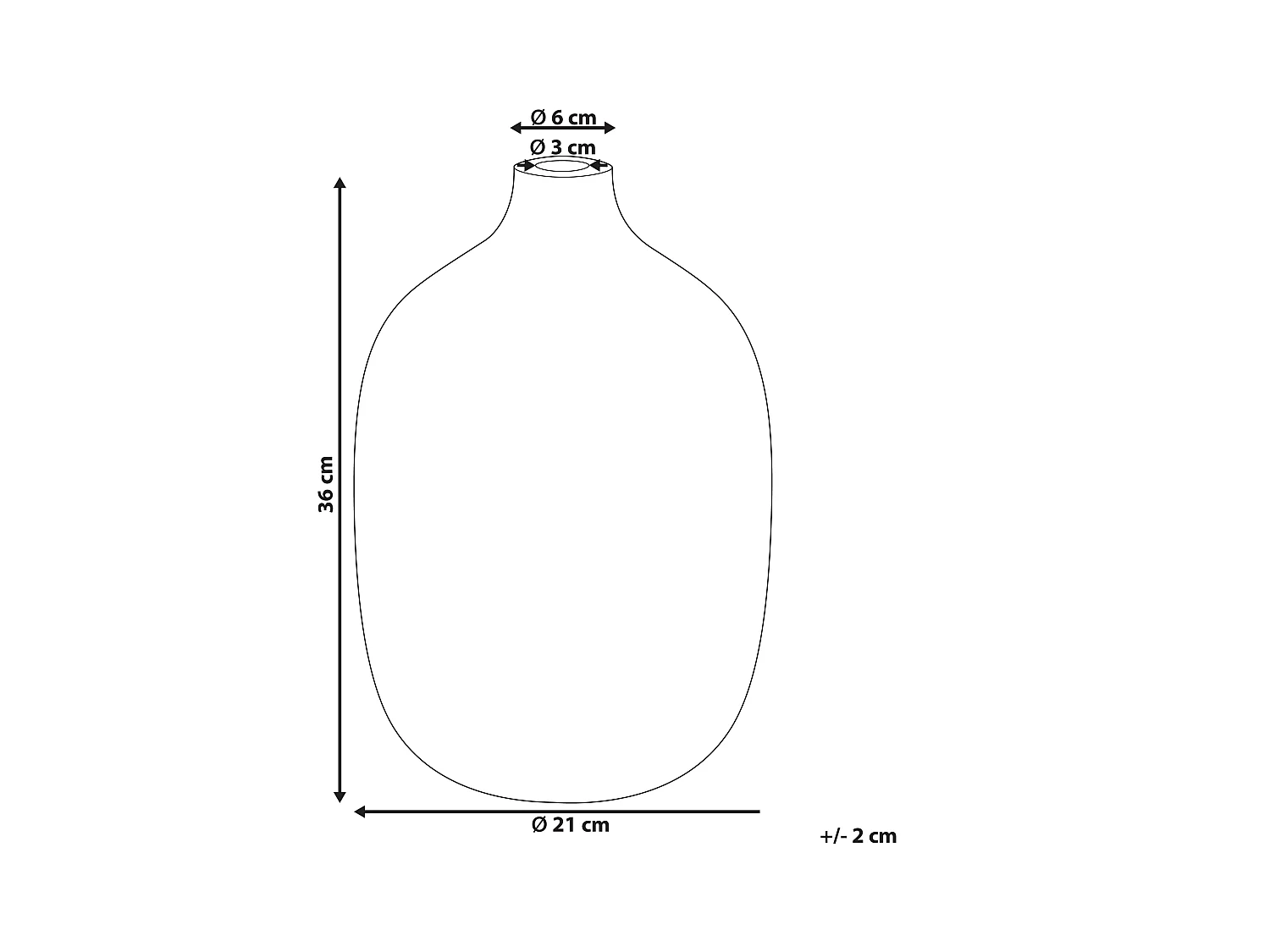 Vaso da fiori VIGO Ceramica 36 cm Grigio