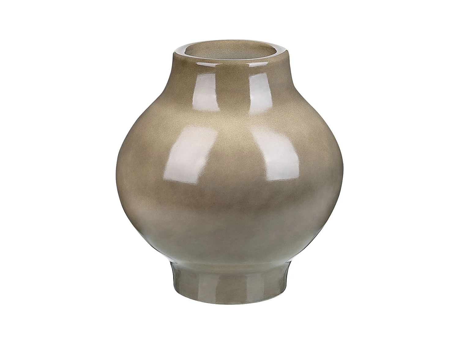 Blumenvase MAGAN Keramik 31 cm Taupe