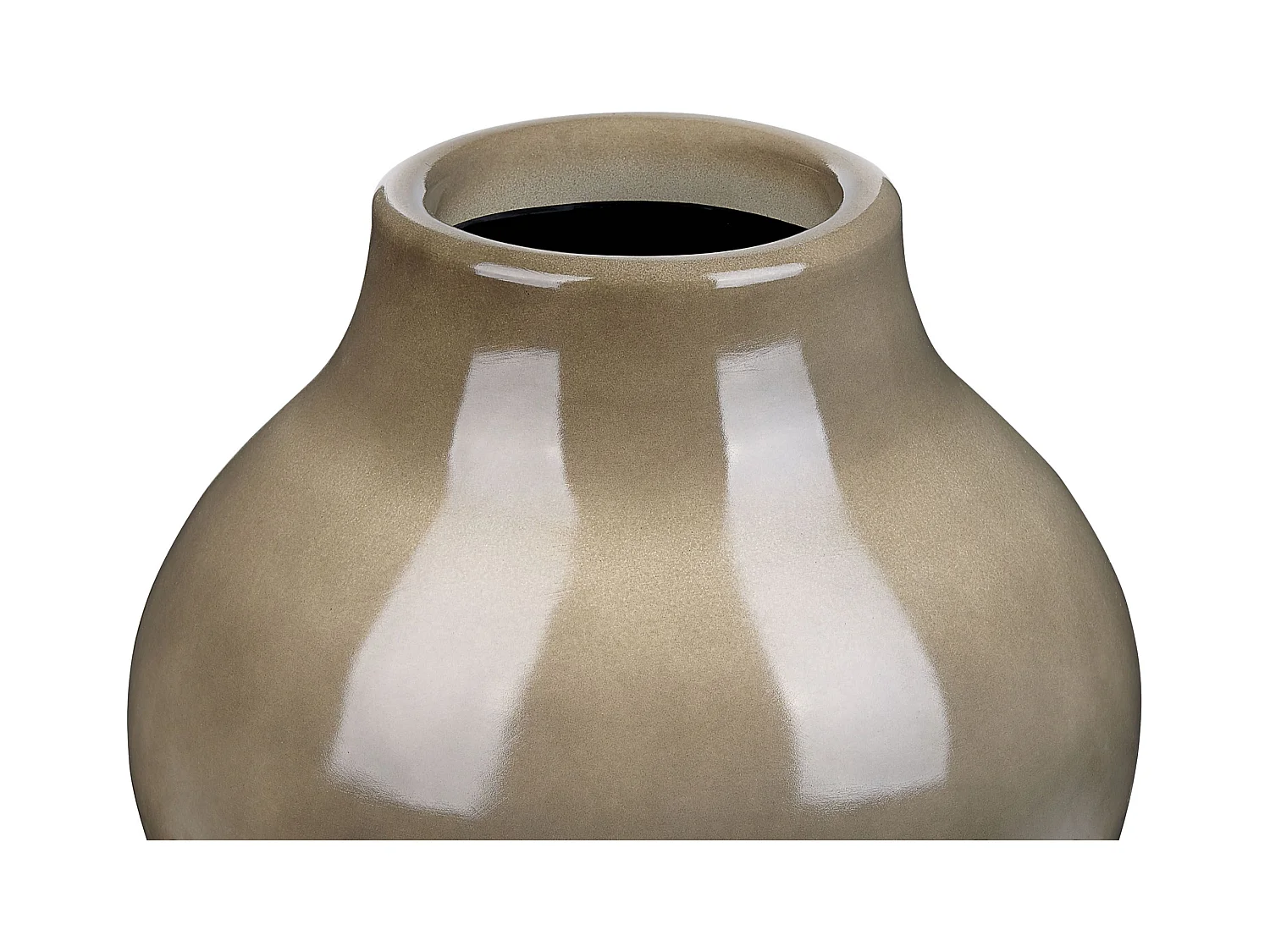 Blumenvase MAGAN Keramik 31 cm Taupe