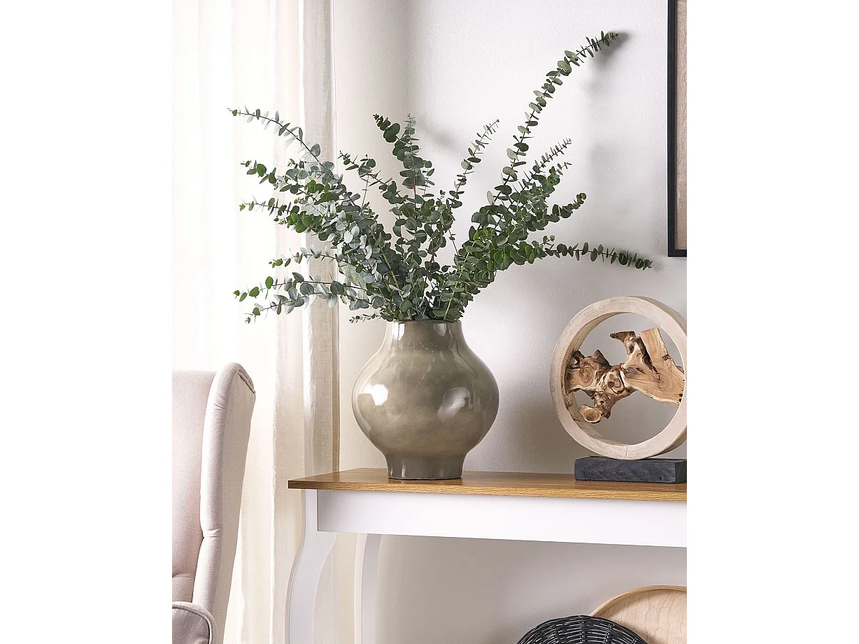 Vase à fleurs MAGAN Céramique 31 cm Taupe