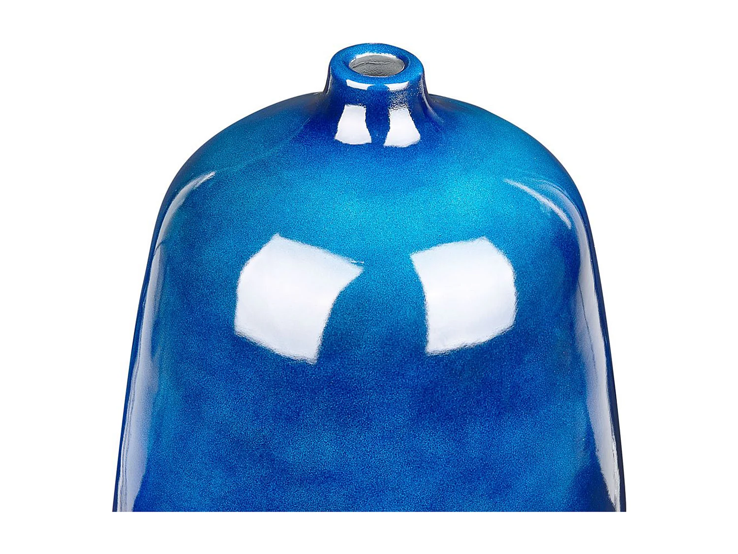 Vase à fleurs VITORIA Céramique 45 cm Bleu foncé