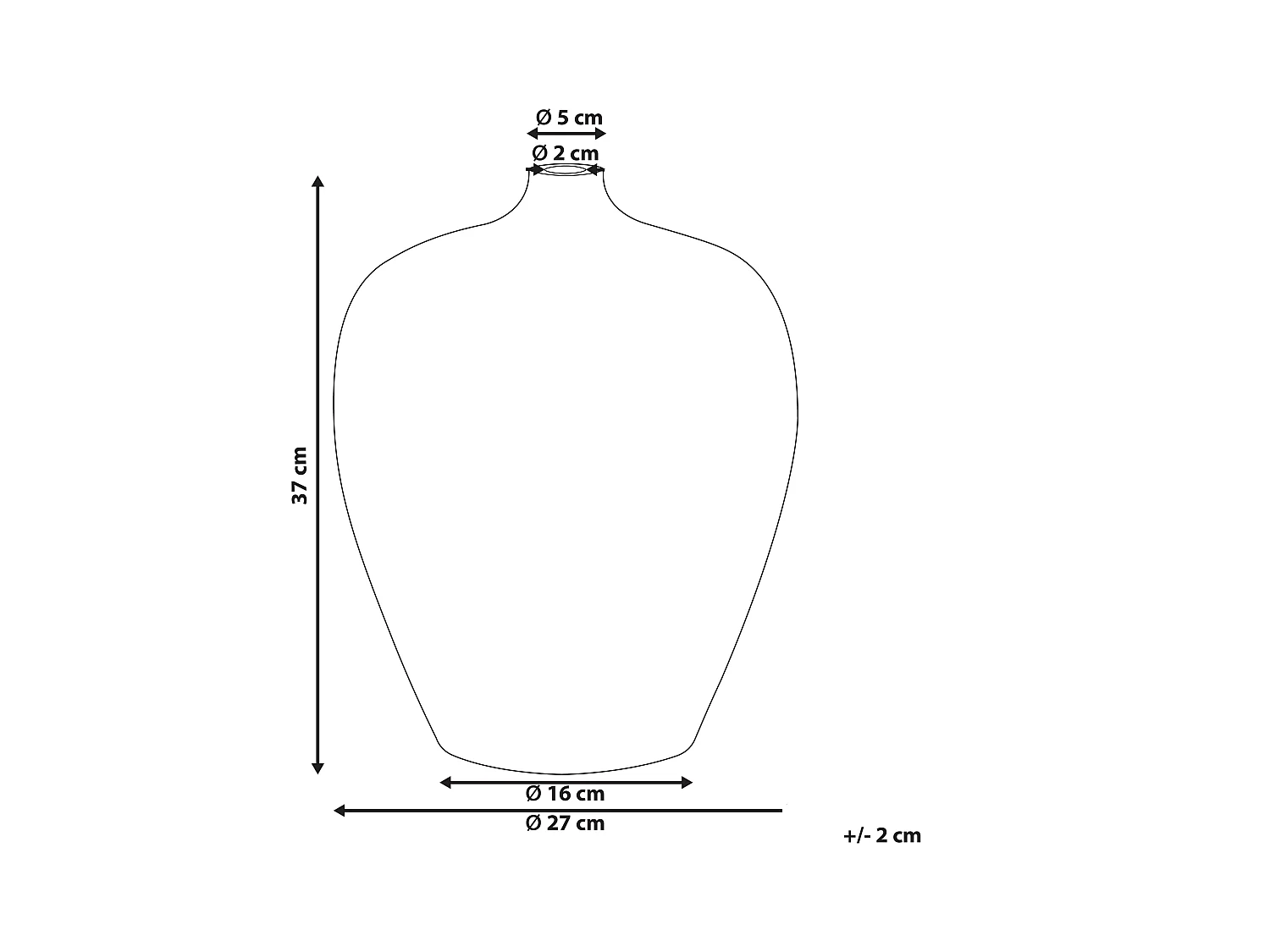 Runde Blumenvase Terrakotta handgefertigt orange 37 cm bauchig Modern Terrasa