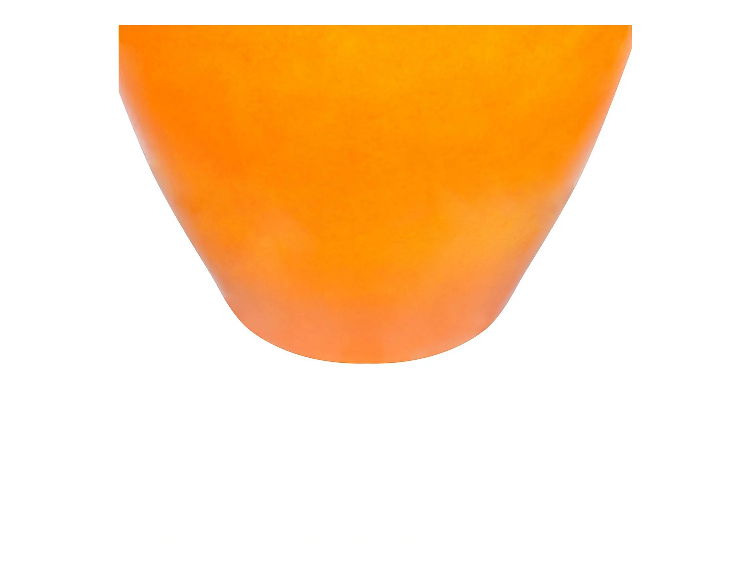 Runde Blumenvase Terrakotta handgefertigt orange 37 cm bauchig Modern Terrasa