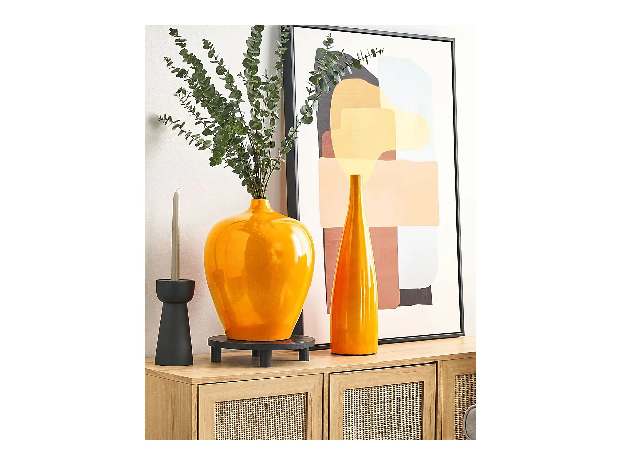 Bloemenvaas TERRASA Keramiek 37 cm Oranje