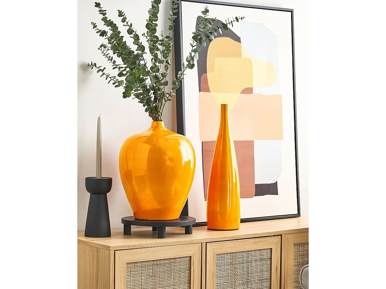 Bloemenvaas TERRASA Keramiek 37 cm Oranje