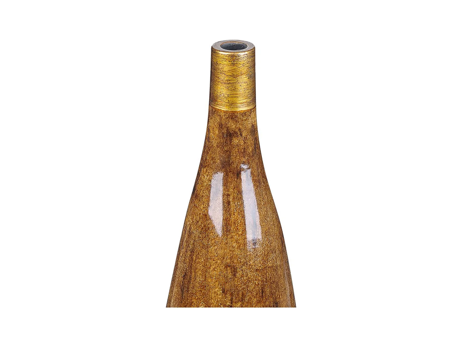 Jarrón para flores BURGOS Cerámica 52 cm Marrón