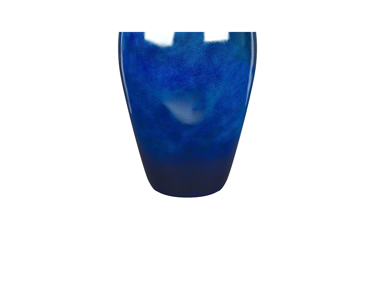 Vase à fleurs OCANA Céramique 37 cm Bleu foncé