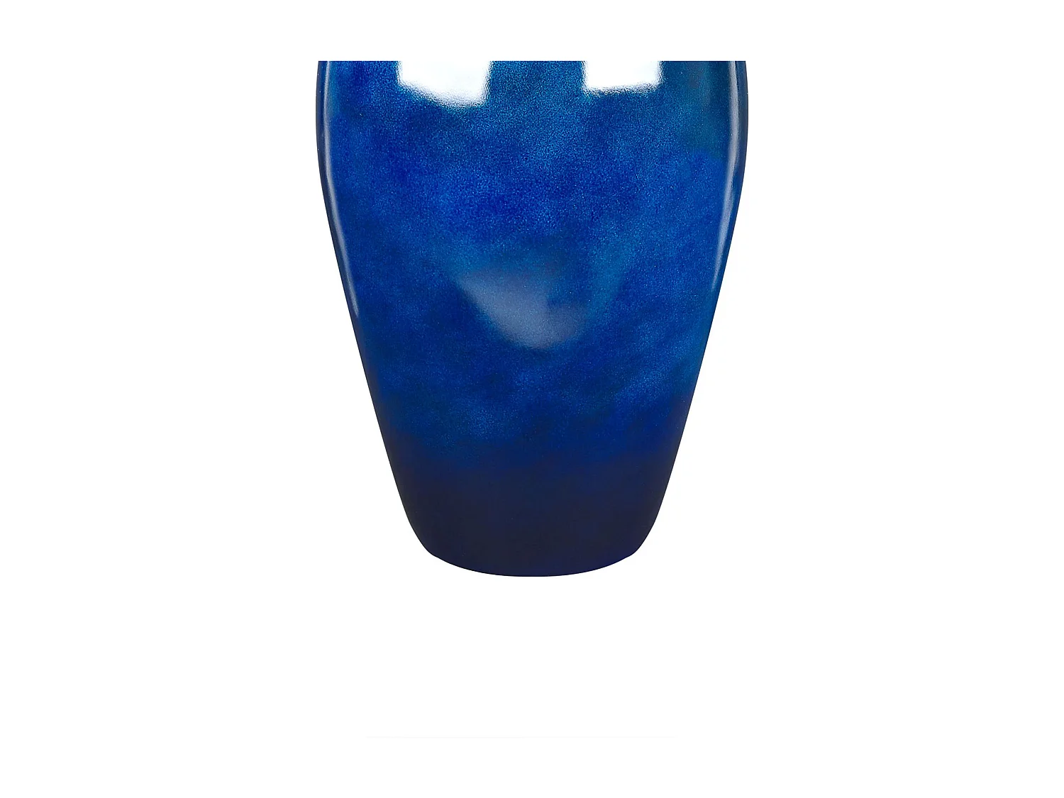 Vase à fleurs OCANA Céramique 37 cm Bleu foncé