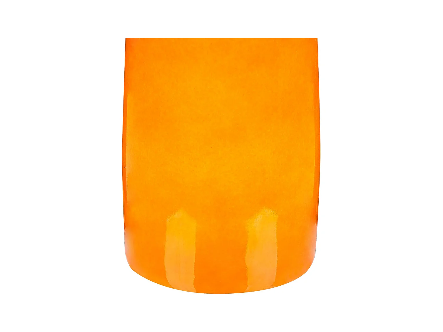 Hohe Blumenvase Terrakotta handgefertigt orange 50cm Flaschenform Modern Sabdell