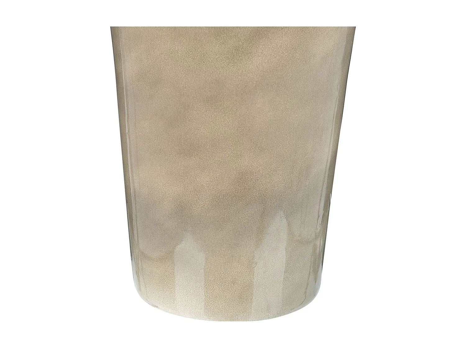 Vase à fleurs LEGANES Céramique 47 cm Taupe