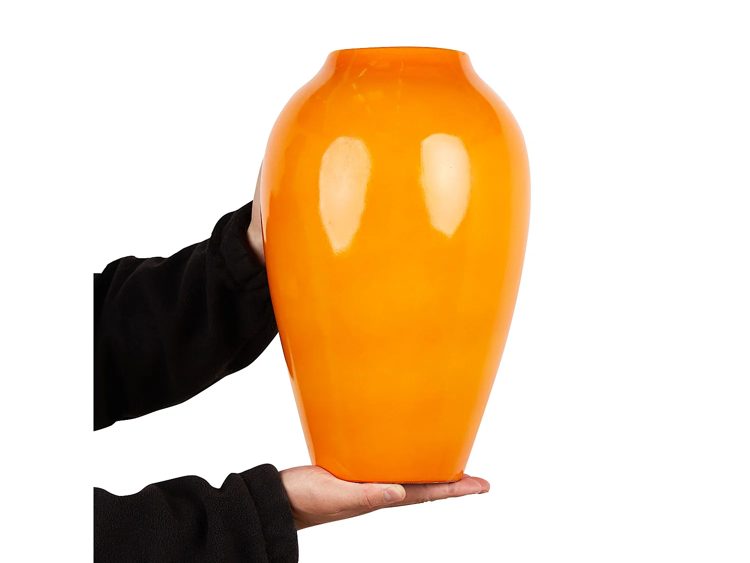 Vase à fleurs TERRASA Céramique 39 cm Orange