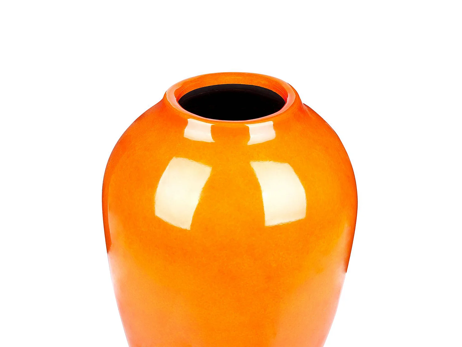 Blumenvase TERRASA Keramik 39 cm Orange