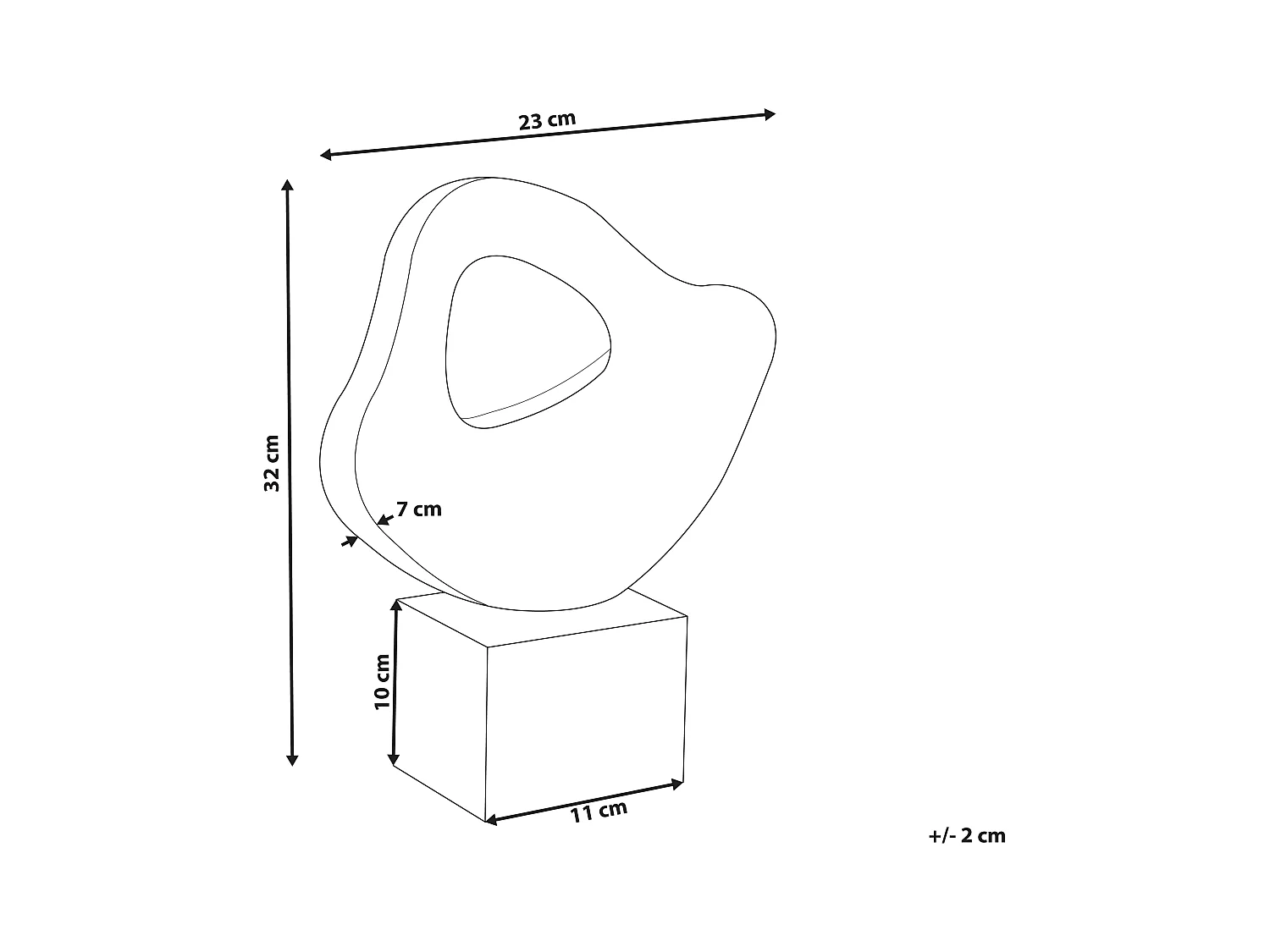 Accessorio decorativo KAVALA Ceramica Bianco sporco