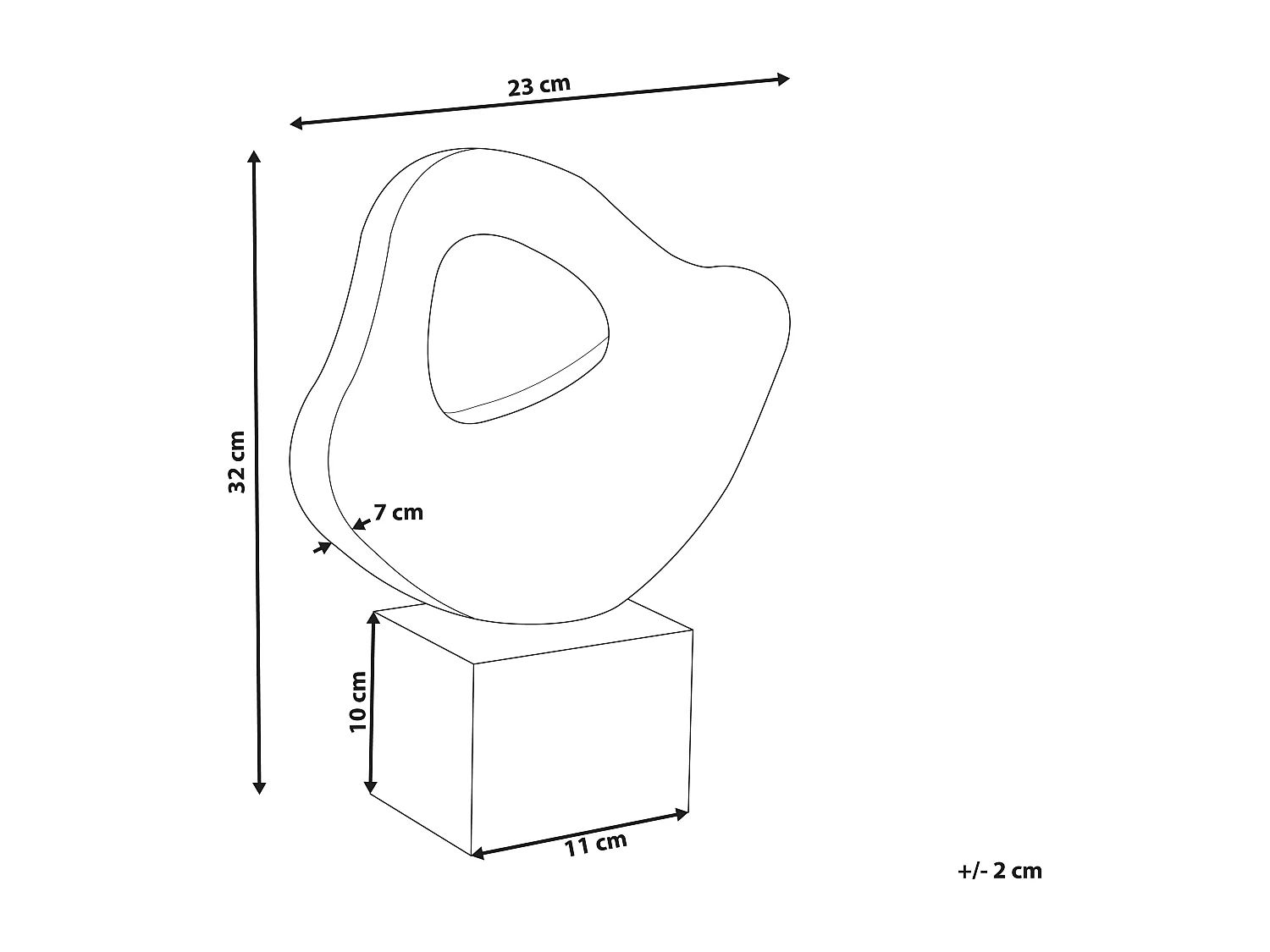 Accessorio decorativo KAVALA Ceramica Bianco sporco