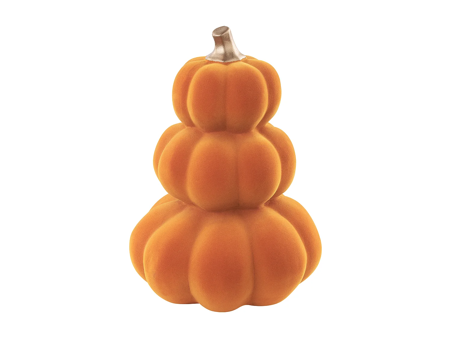 Accessorio decorativo zucca KALAMATA Velluto Arancione