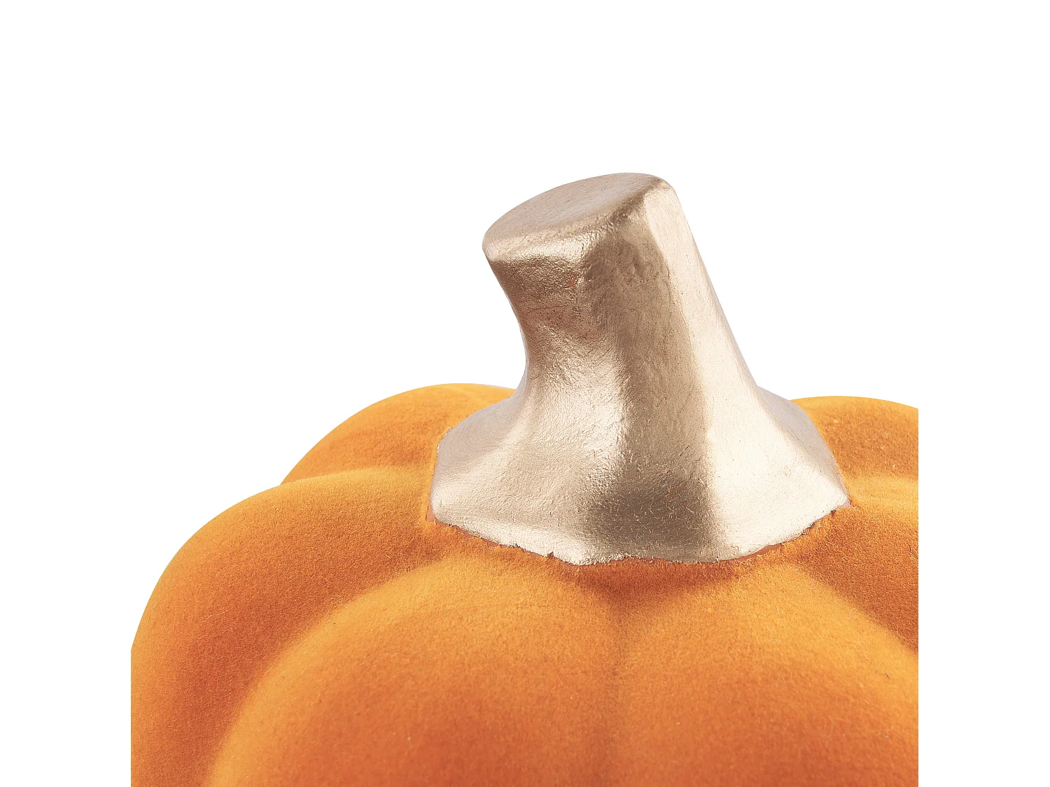 Accessorio decorativo zucca KALAMATA Velluto Arancione