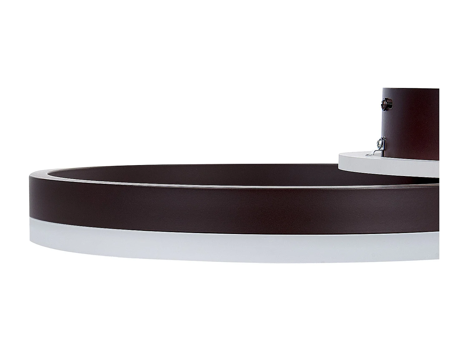 Candeeiro de teto LED GLYDE Metal Castanho escuro