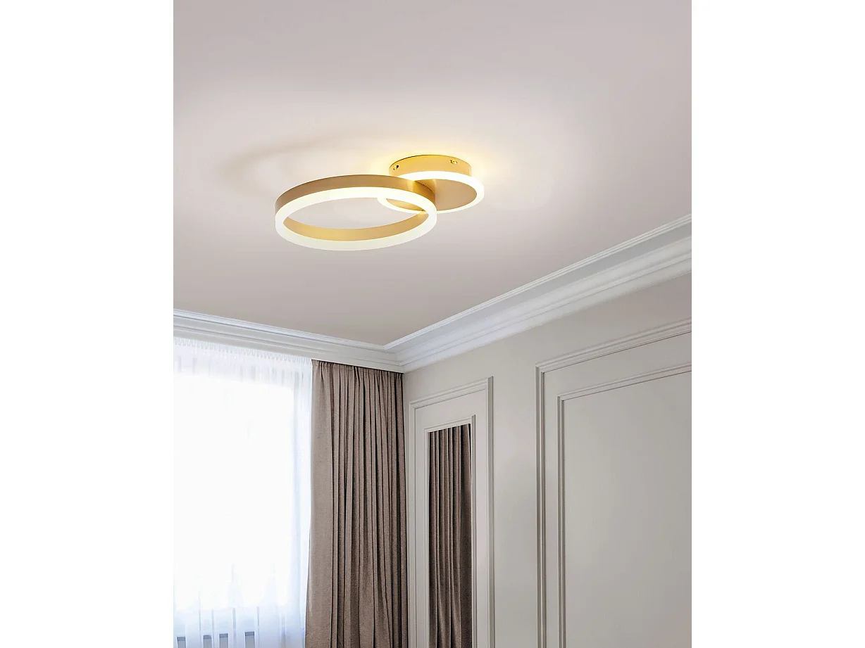 LED plafondlamp GLYDE Metaal Goud