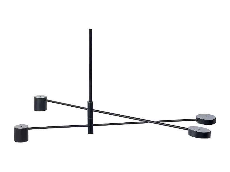 Moderne Hängeleuchte mit 4 Lichtern Minimalistisch Schwarz Bandon