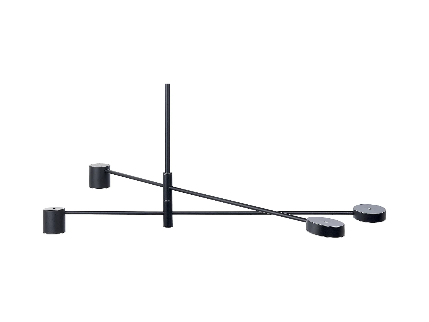 Moderne Hängeleuchte mit 4 Lichtern Minimalistisch Schwarz Bandon