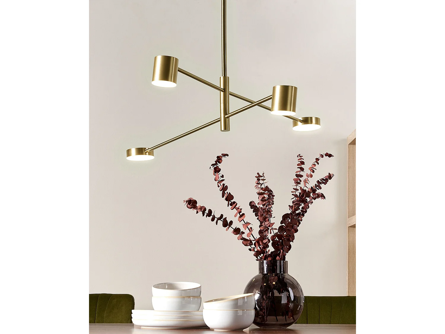 Lampe suspension BANDON Métal Doré