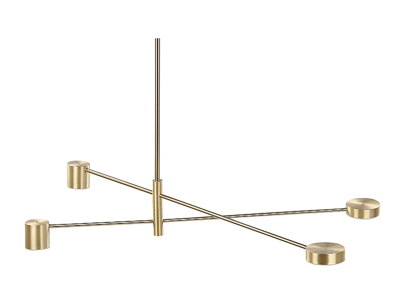 Moderne Hängeleuchte mit 4 Lichtern Minimalistisch gold Bandon