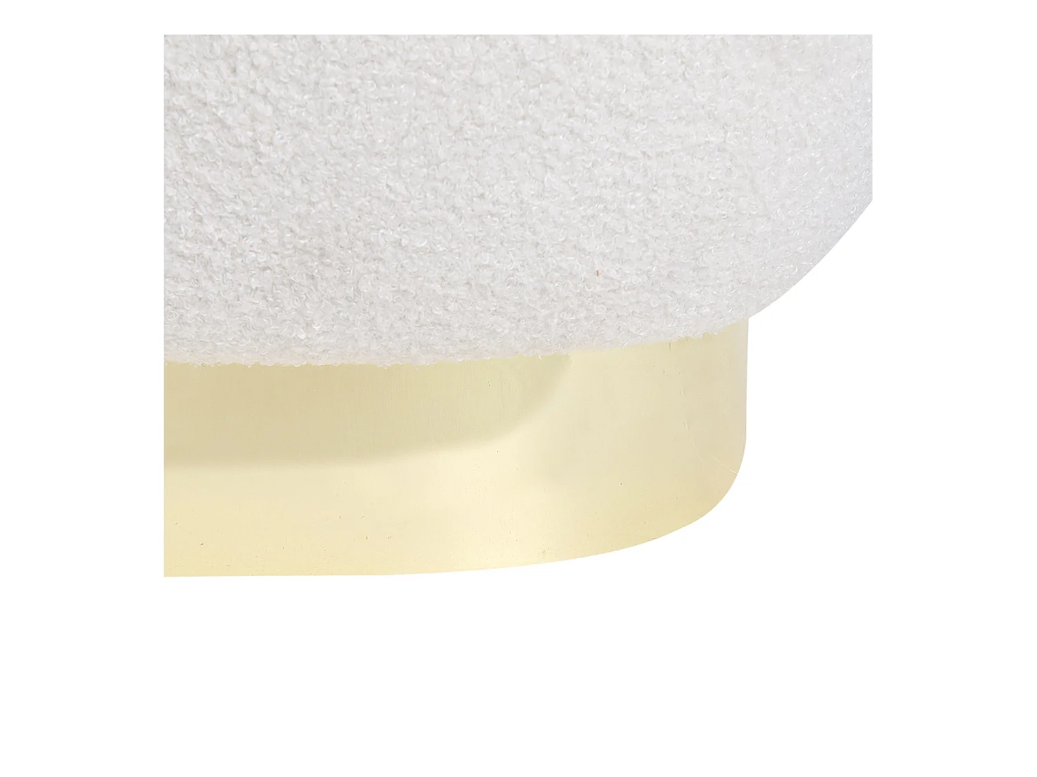 Fauteuil LOVIISA Bouclé Blanc