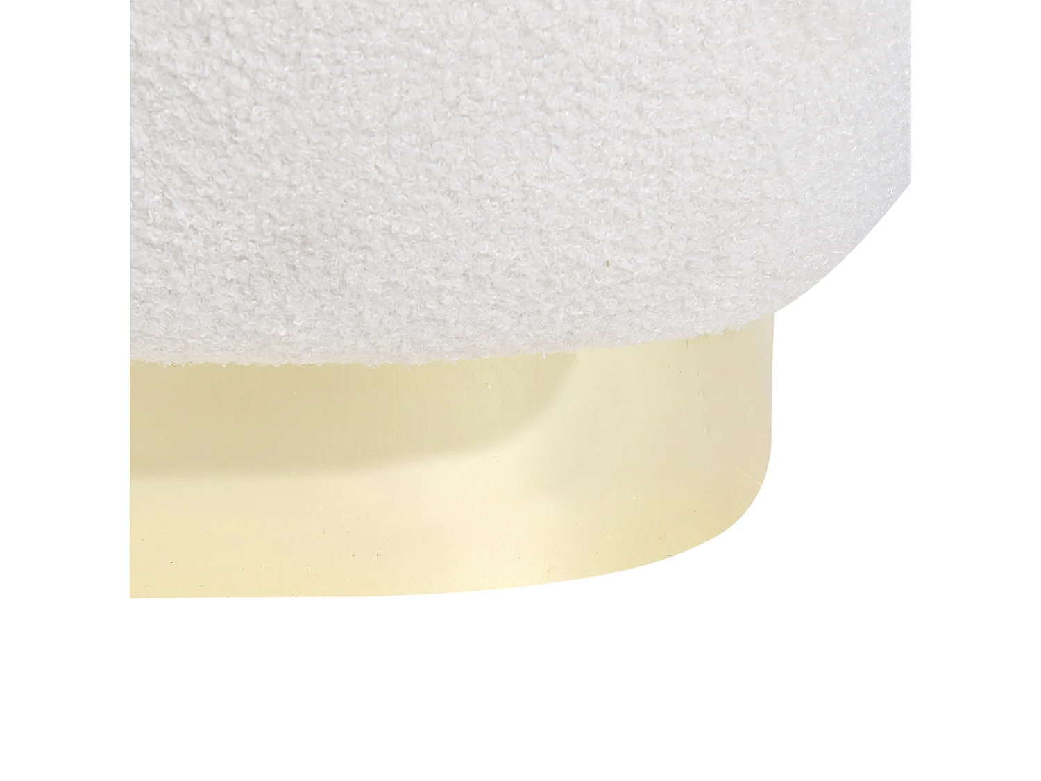 Fauteuil LOVIISA Bouclé Blanc