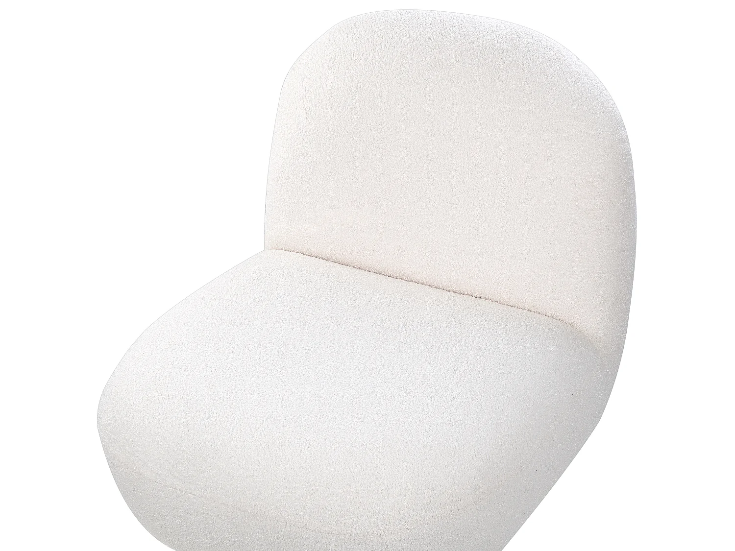 Fauteuil LOVIISA Bouclé Blanc