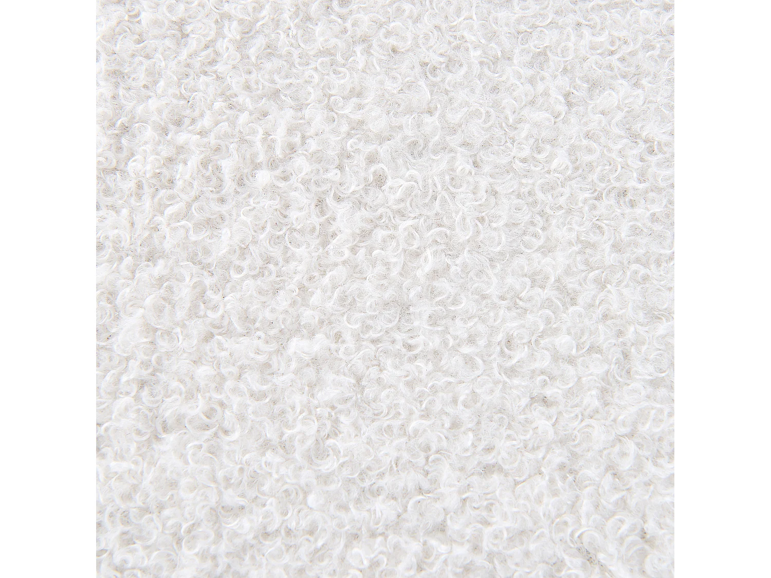 Fauteuil LOVIISA Bouclé Blanc