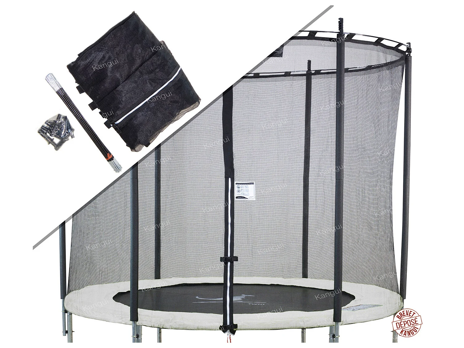 Kangui - Filet de sécurité pour trampoline Ø 426cm