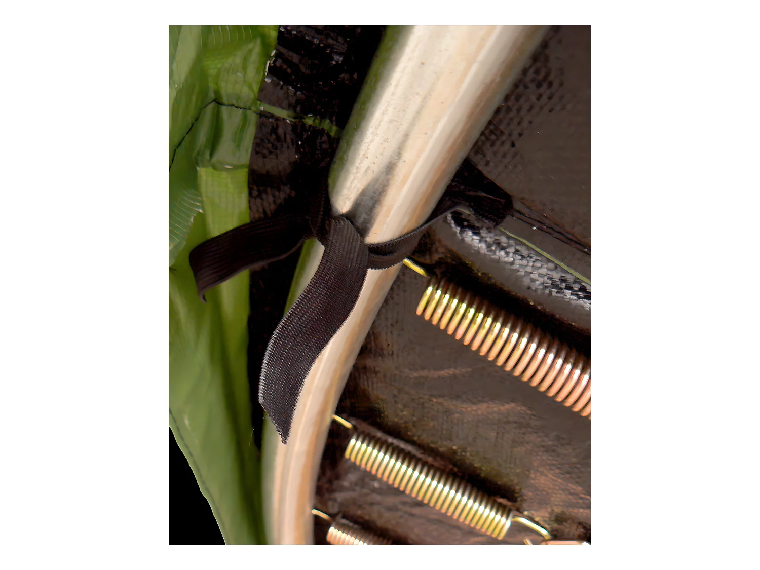 Kangui - Coussin de protection vert pour trampoline Ø 430 cm