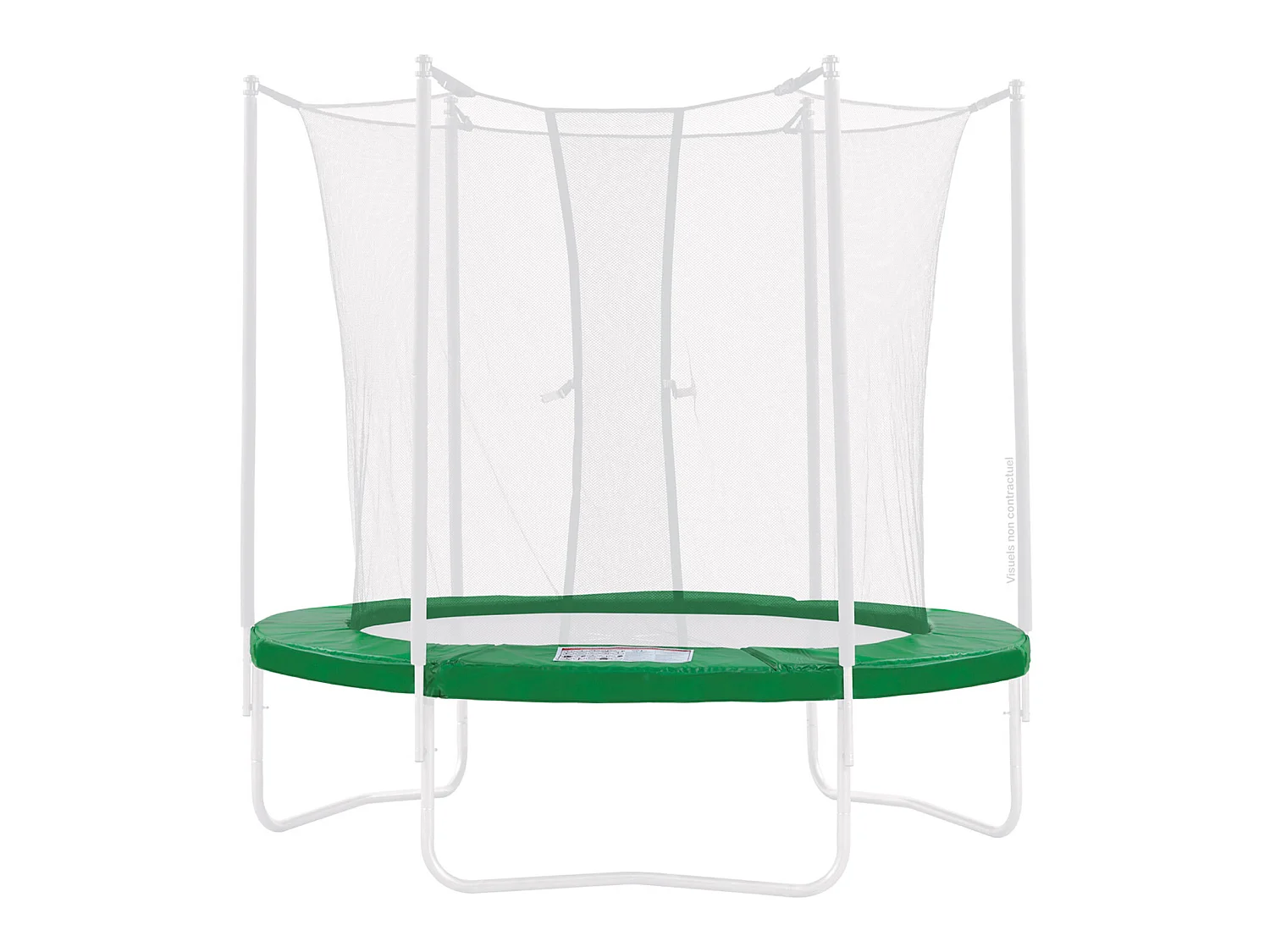Kangui - Coussin de protection vert pour trampoline Ø 430 cm